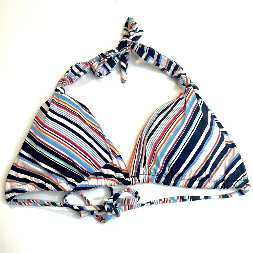 Track & Field Brazilian Stripe Bikini Top Size 1 Small